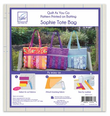 Quilt As You Go Sophie Tote Printed Batting Kit by June Tailor JT-1476 -  OzQuilts