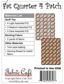 Fat Quarter 4 Patch 3-Yard Quilt FC090936-01