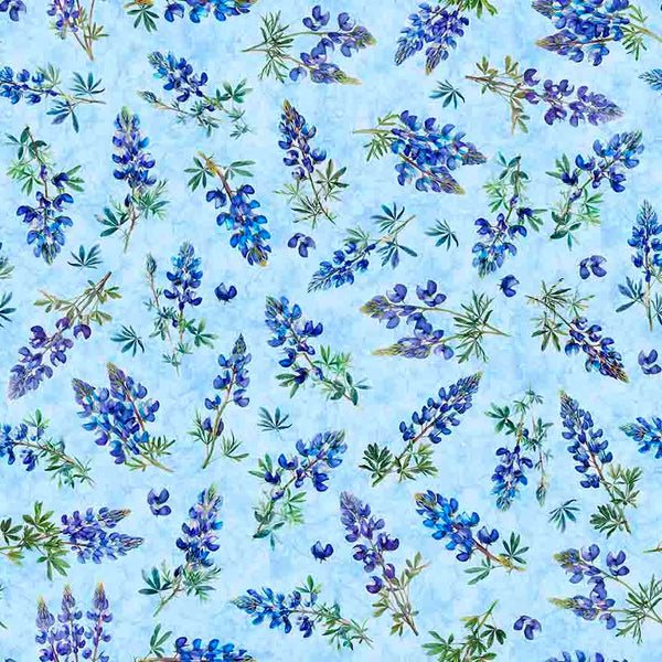 All Texas Shop Hop 2025 - Bluebonnets - Blue 30892-B