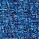 All Texas Shop Hop 2026 Texas Text Indigo 31796-B