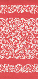 16" Rosie Scrolls Red Toweling 920-324