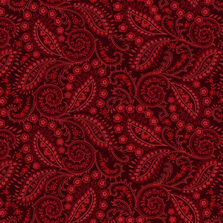 Quiet Grace Cranberry Swirled Paisley 934-88