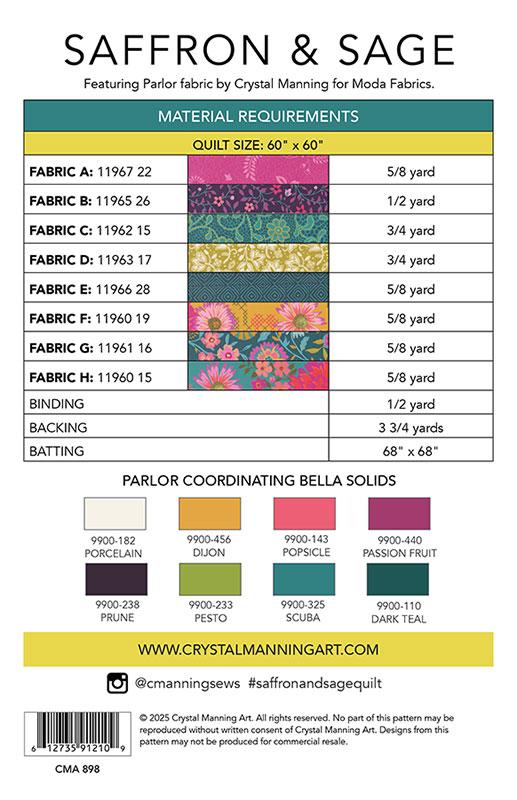 Saffron & Sage CMA-898