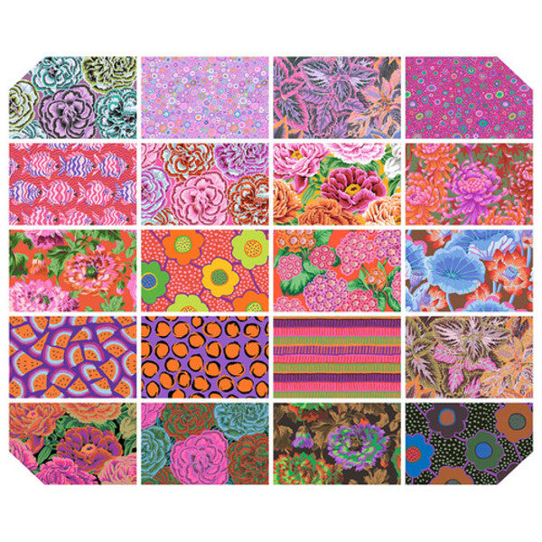 Kaffe Fassett Collectives Aug 2025 5 Inch Charm Pack FB6CPGP-AUG25HOT