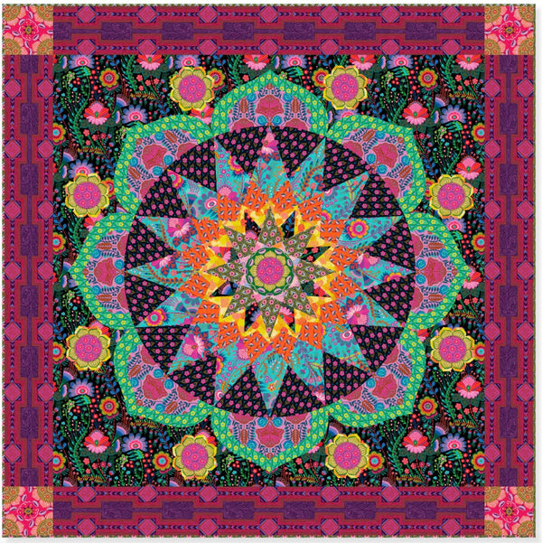 Carnival Flower - Tula Pink Rainbow Wall Quilt Kit