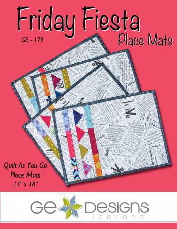 Friday Fiesta Placemats Quilt as You Go GE179