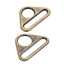 Triangle Ring - 1.5" - Set of Two Antique Brass HAR15-TR-AB-TWO