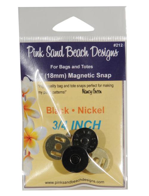 3/4" Magnetic Snap Black Nickel PS212