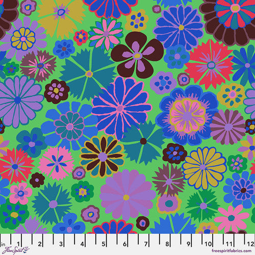 Kaffe Fassett - August 2024 ~ Folk Flower - Blue PWGP204-BLUE