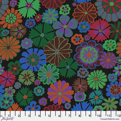 Kaffe Fassett - August 2024 ~ Folk Flower - Dark PWGP204-DARK