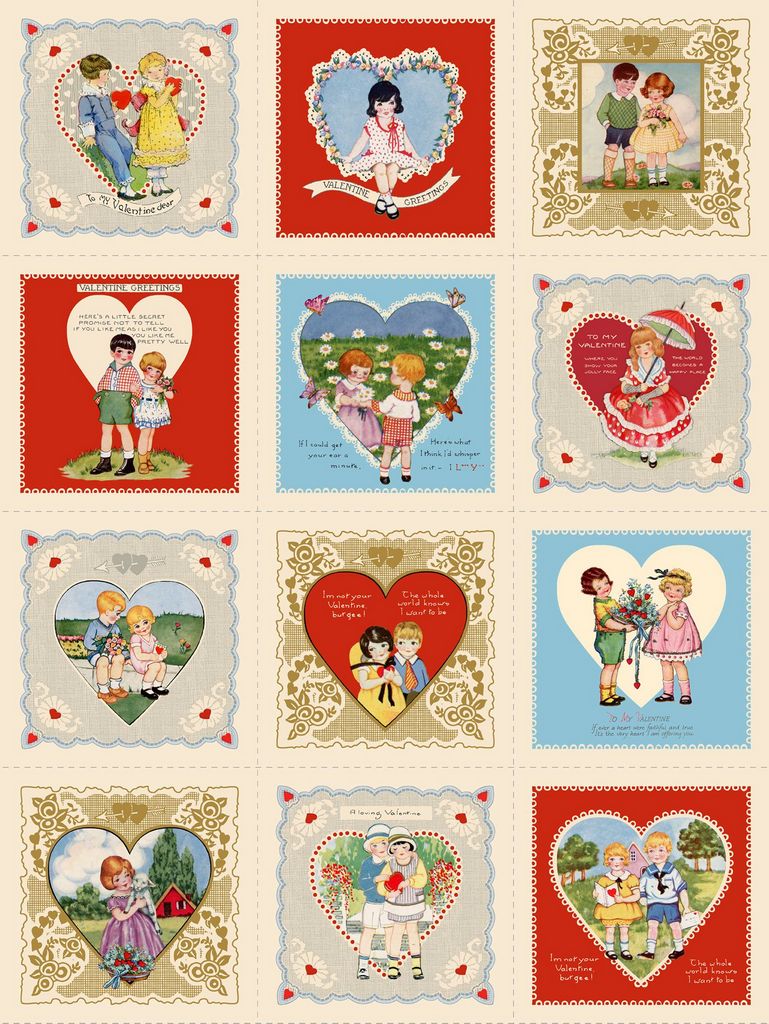 Mother's Valentines Panel 1324D-MULTI