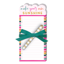 Sunlit Diecut Notepad with Pen Stripe 50218