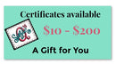 Suzie Q Quilts Gift Certificate