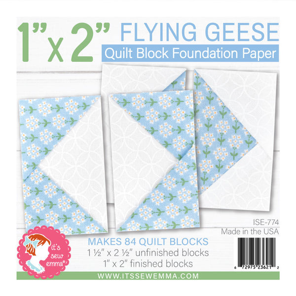 1inch X 2inch Flying Geese Foundation Paper ISE-774