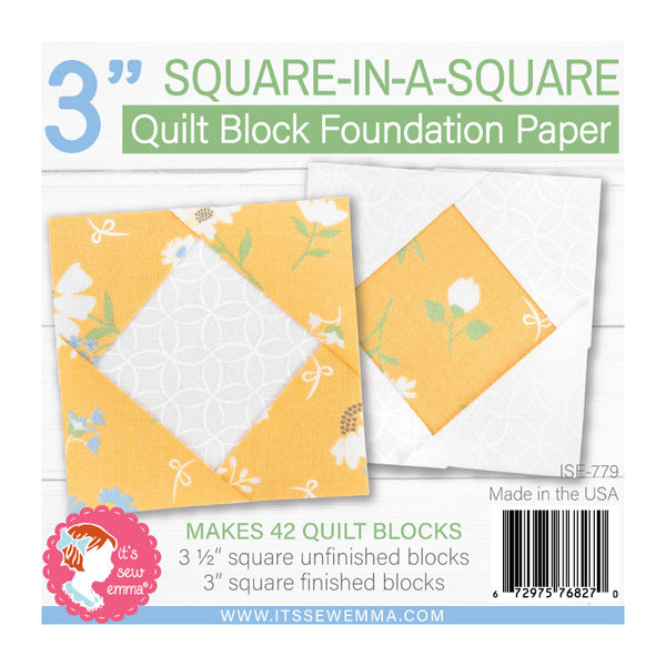3inch Square In Square Foundation Paper ISE-779