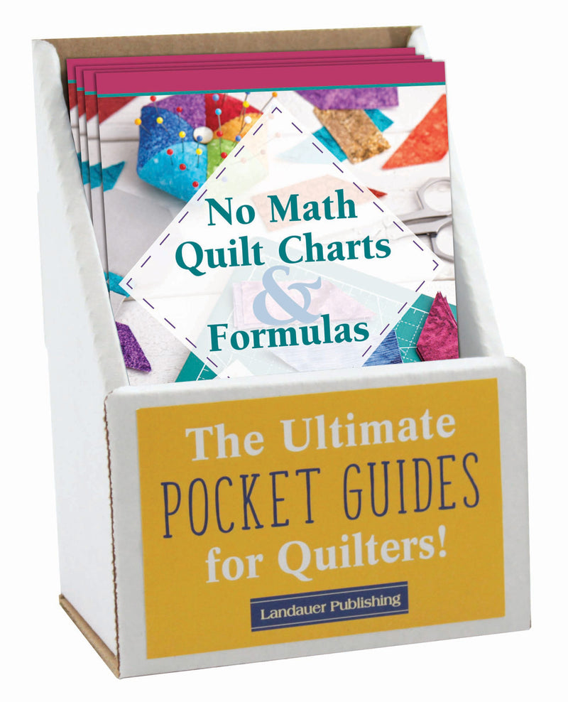 Updated No Math Quilt Charts & Formulas Pocket Guide Displays L0116N