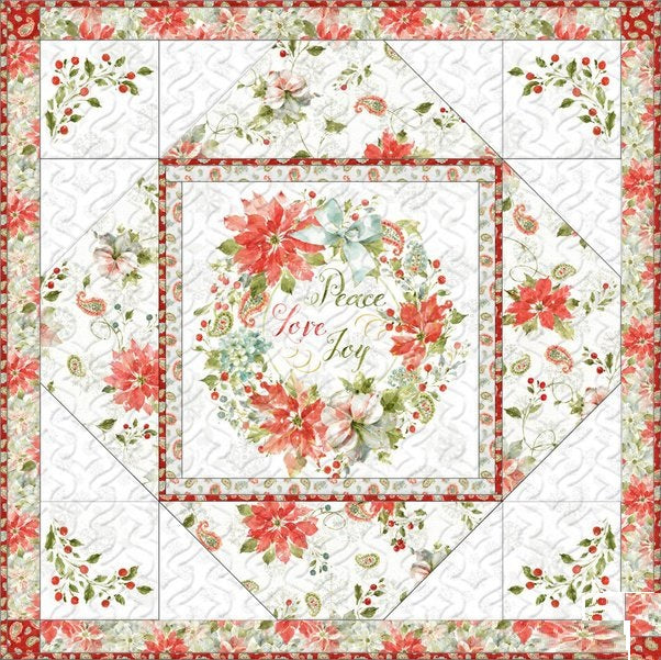 Magic of the Season Topper Quilt Kit Red MSTopperRED