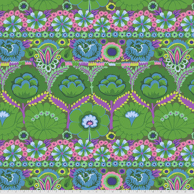 Kaffe Fassett - Embroidered Flowers - Green PWGP185-GREEN