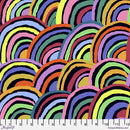 Kaffe Fassett - Rainbows - Black PWGP190-BLACK