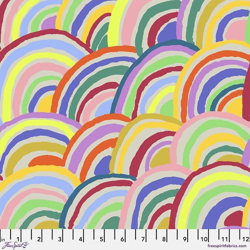 Kaffe Fassett - Rainbows - Grey PWGP190-GREY