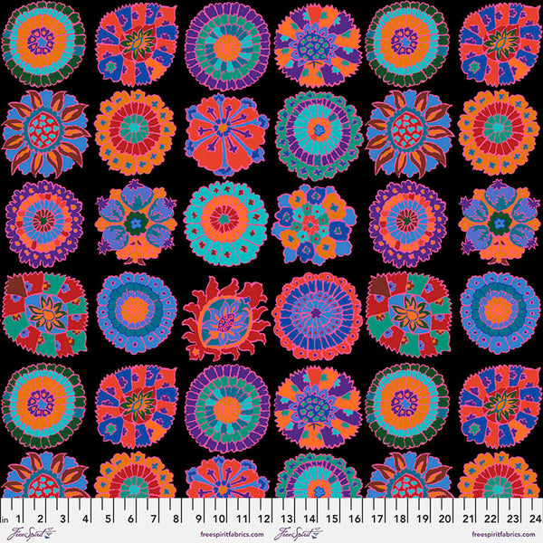 Kaffe Fassett - February 2023 - Carpet Cookies - Black PWGP192-BLACK