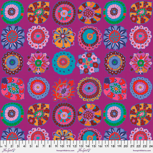 Kaffe Fassett - February 2023 - Carpet Cookies - Magenta PWGP192-MAGENTA