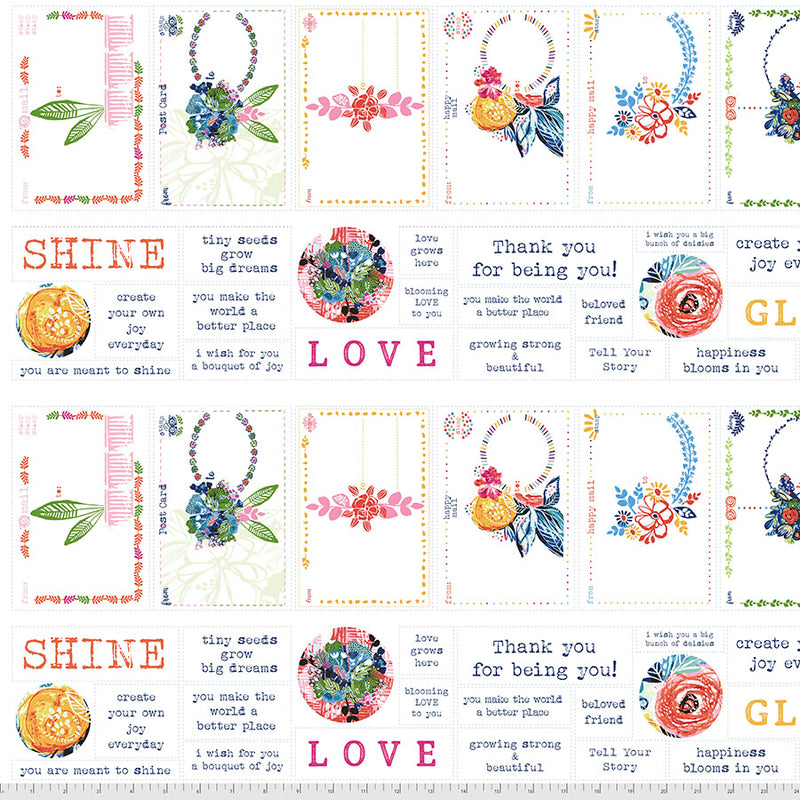 Boho Blooms Postcards - Multi PWKK021-MULTI