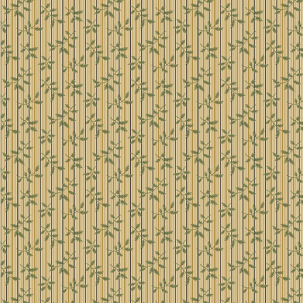 Villa Flora Green Striped Fern R220480-GREEN