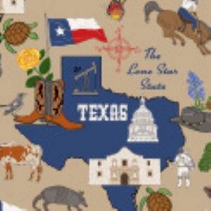 State Cottons - The Lone Star State 48531-X