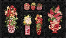 Botanica III Scarlet Panel 8412P-99