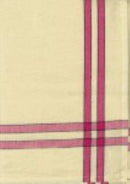 Tea Towel Pink Cream with Black Stripe K360-PINK