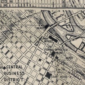 Eclectic Elements Dapper - Street Maps - Black PWTH056-8MULI