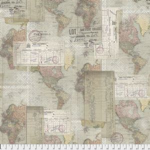 Eclectic Elements - Memoranda III - World Map - Multi PWTH103-MULTI