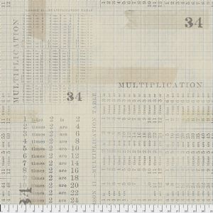 Eclectic Elements - Memoranda III - Multiplication Table - Aqua PWTH106-AQUA