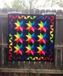 Rainbow Stars Quilt Kit Black SQE-RSQKBlack